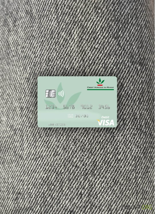 Maroc Crédit Agricole du Maroc carte de débit visa photolook ,